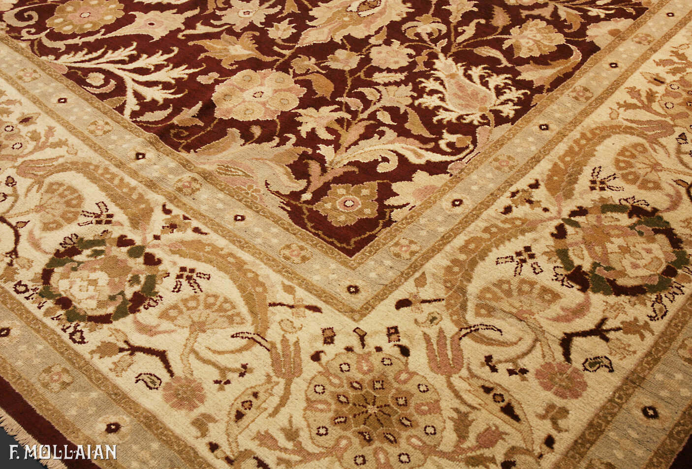 A Very Large Antique Indian Amirstar Carpet n°:31833219